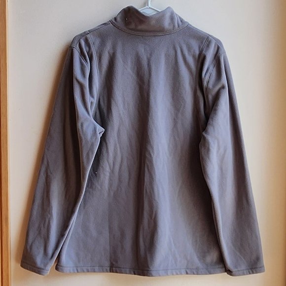 Eddie Bauer Gray Quarter Zip Fleece Pullover Size XL - Picture 15 of 15
